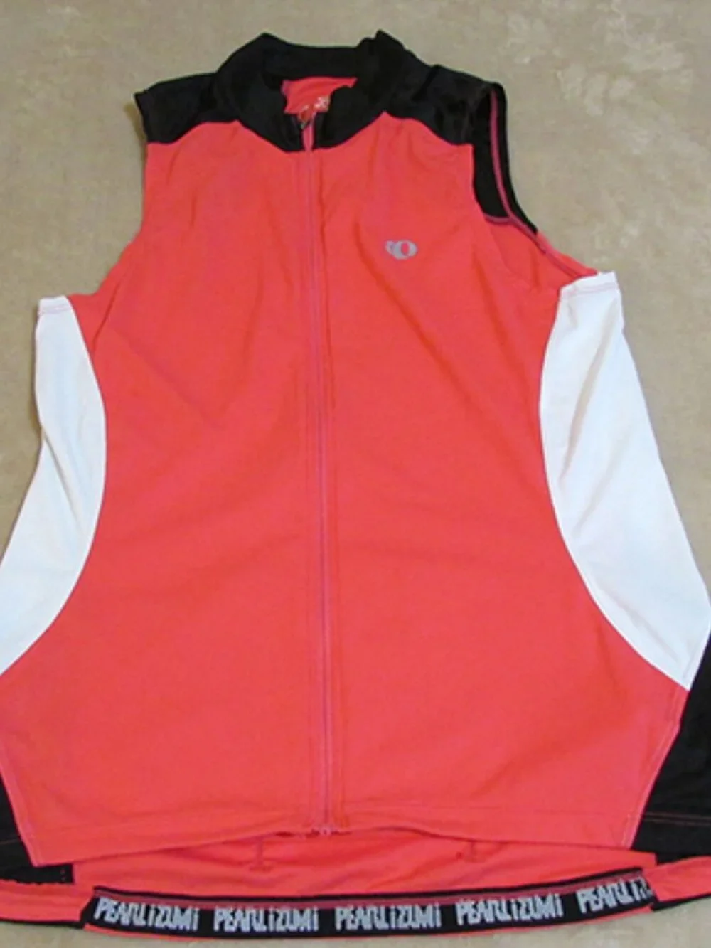 Pearl Izumi Women's Full Zip Sleeveless Jersey Size Medium (A)